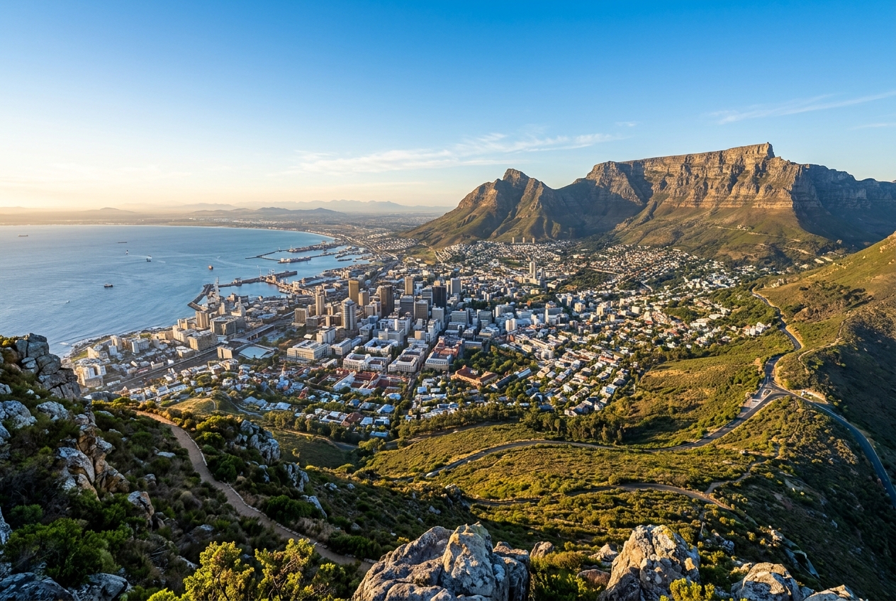 Cape Town and Table Mountain, the setting for a one week private journey in the Mother City